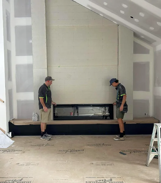 Expert builders fixing a home